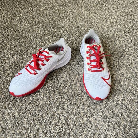 Nike Zoom Pegasus 37 Ohio State Running Shoe Sneakers 9 CZ5385-100 White Red NEW main image 8